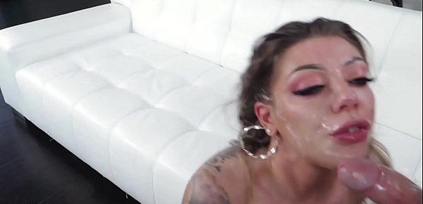  Throated - Karma Rx Gets Face Destroyed From Messy Mouth Fuck